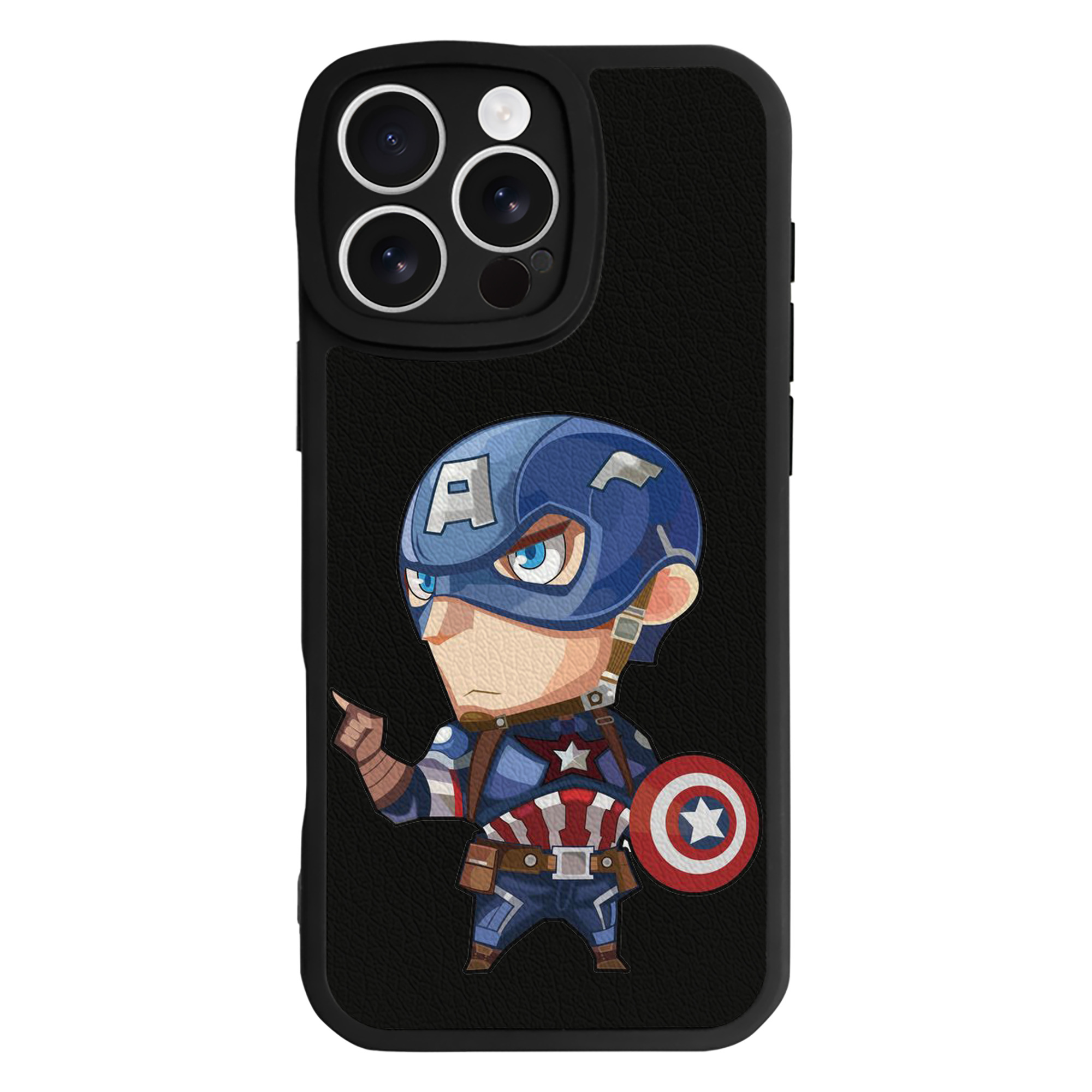 （画像用） アベンジャーズ The Avengers 【iPhone 16シリーズ対応】シリコンスマホケース（レザー調） 材質：シリコン